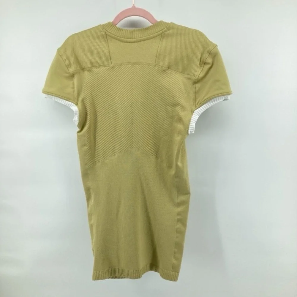 Adidas Men XL Football Jersey DQ3448‎ Yellow Climalite Soccer Top Nylon Stretch